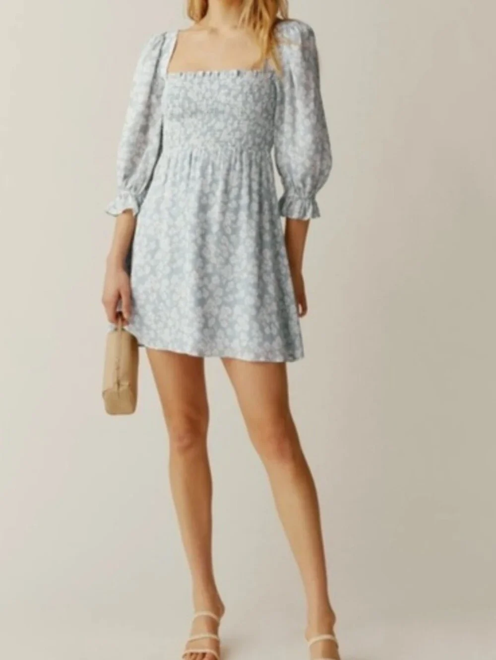 Reformation Zaria Floral Mini Dress XL - Picture 1 of 8